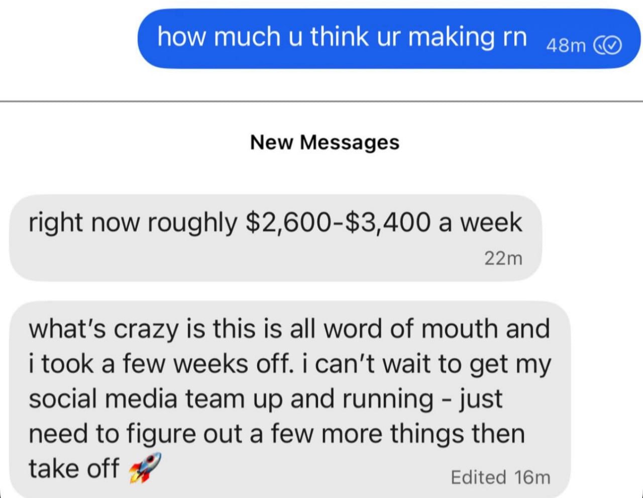 $2,600-$3,400 per week